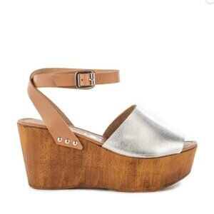 Seychelles Anthropologie Forward Wedge Platform Sandal NWOB